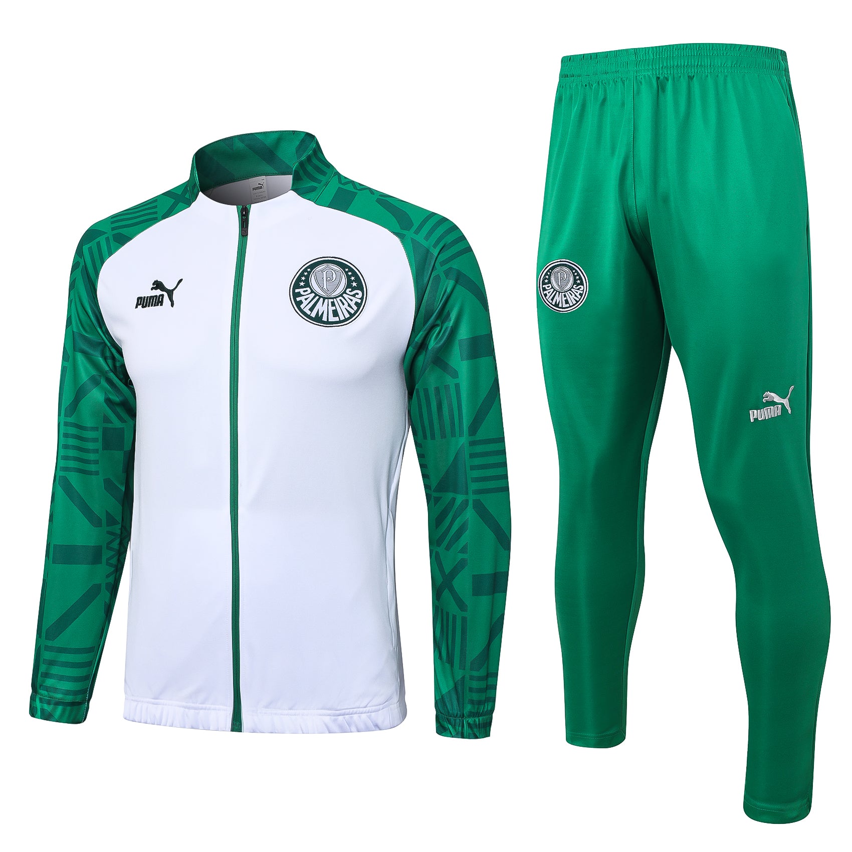 Conjunto Palmeiras Ziper Longo