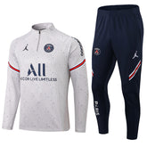 Conjunto PSG  Ziper Curto Cinza