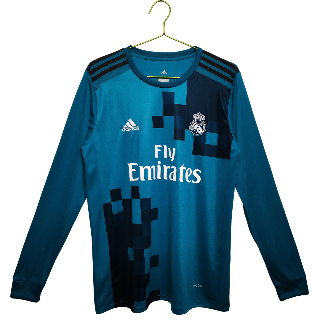 Camisa Retrô Real Madrid Manga Longa 2017/18 Third