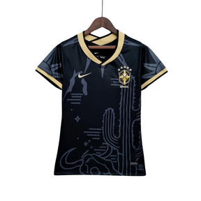 Camisa Feminina Seleção Brasil 2022/22 Edição Limitada Preta