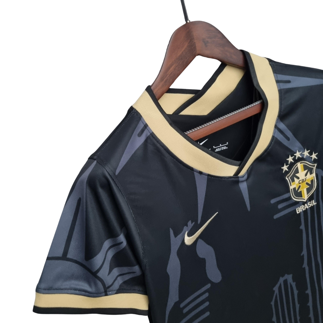 Camisa Feminina Seleção Brasil 2022/22 Edição Limitada Preta