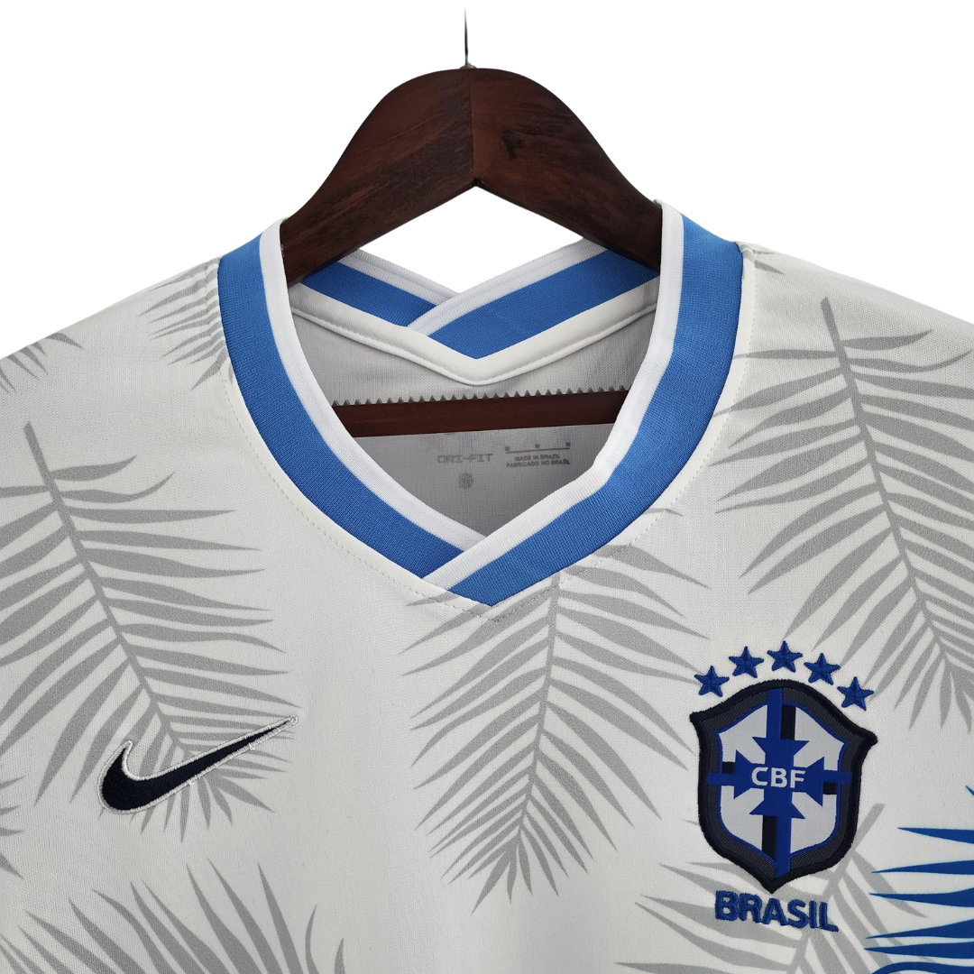 Camisa Feminina Seleção Brasil 2022/22 Edição Limitada Branca