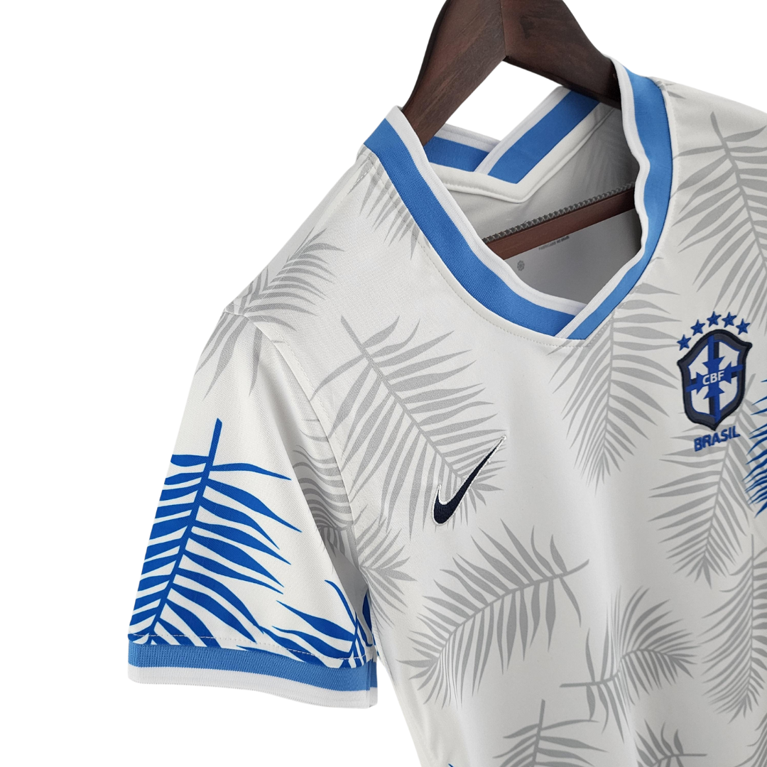 Camisa Feminina Seleção Brasil 2022/22 Edição Limitada Branca