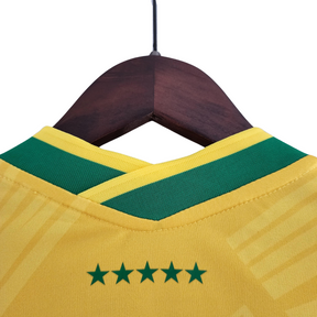 Camisa Feminina Seleção Brasil 2022/22 Amarelo Conceito