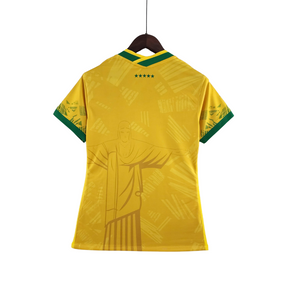 Camisa Feminina Seleção Brasil 2022/22 Amarelo Conceito