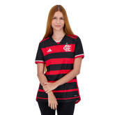 Camisa Flamengo Feminina Adidas 2024/25 Home