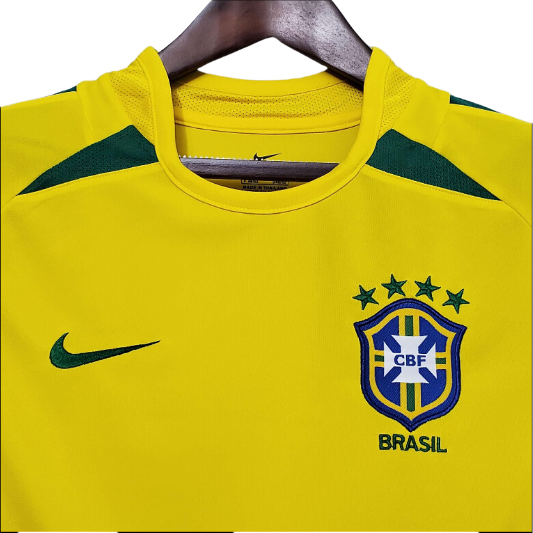 Camisa Retrô Seleção Brasil 2002/02 Home