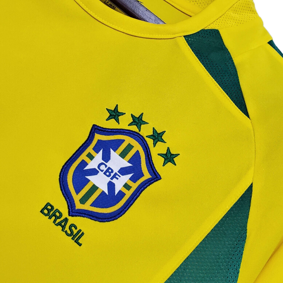 Camisa Retrô Seleção Brasil 2002/02 Home