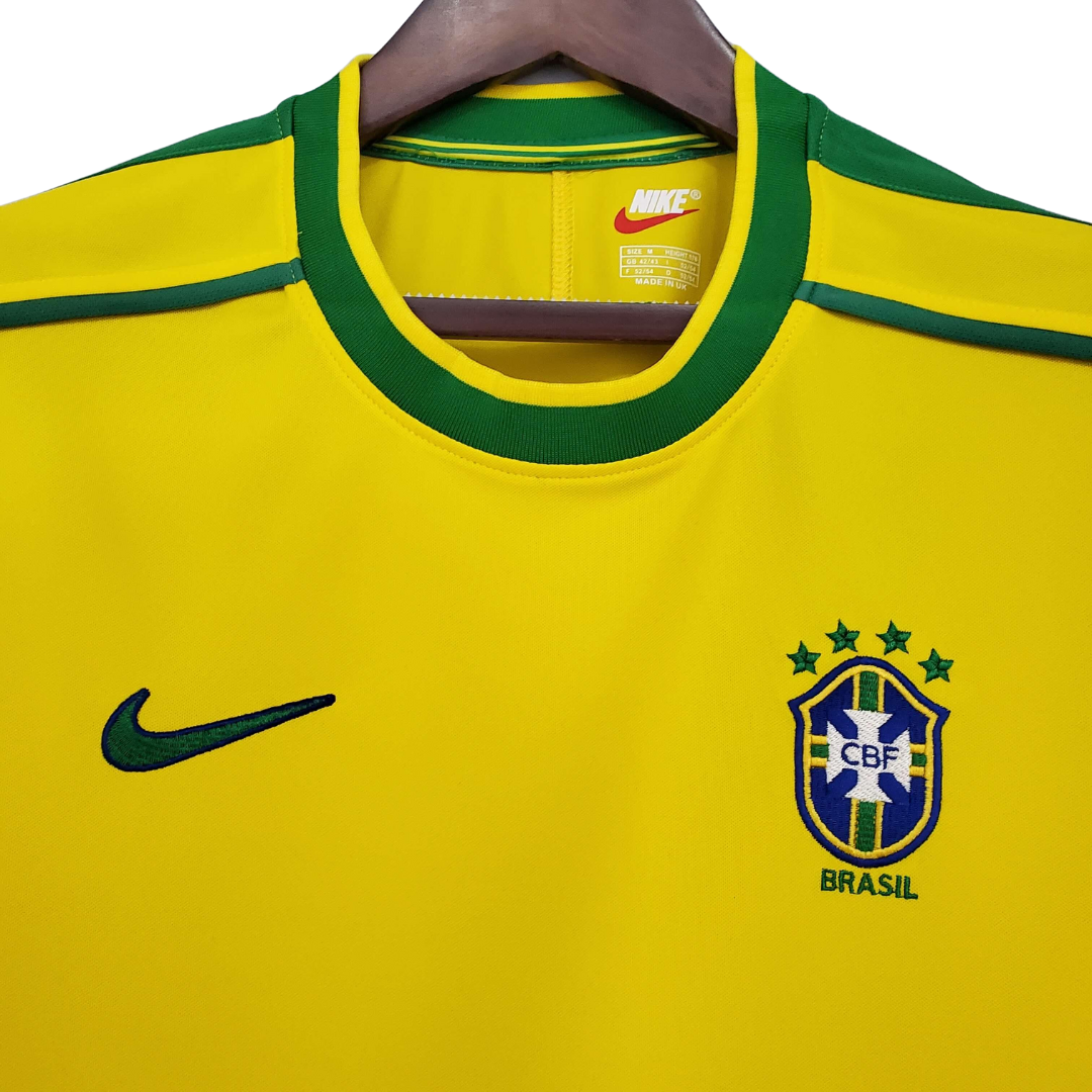 Camisa Retrô Seleção Brasil 1998/98 Home