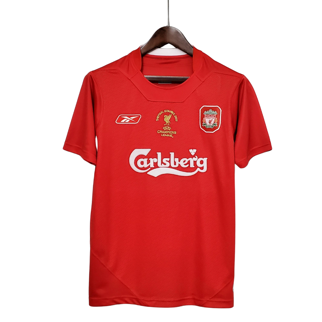 Camisa Retrô Liverpool 2005/05 Home Champions League Edition