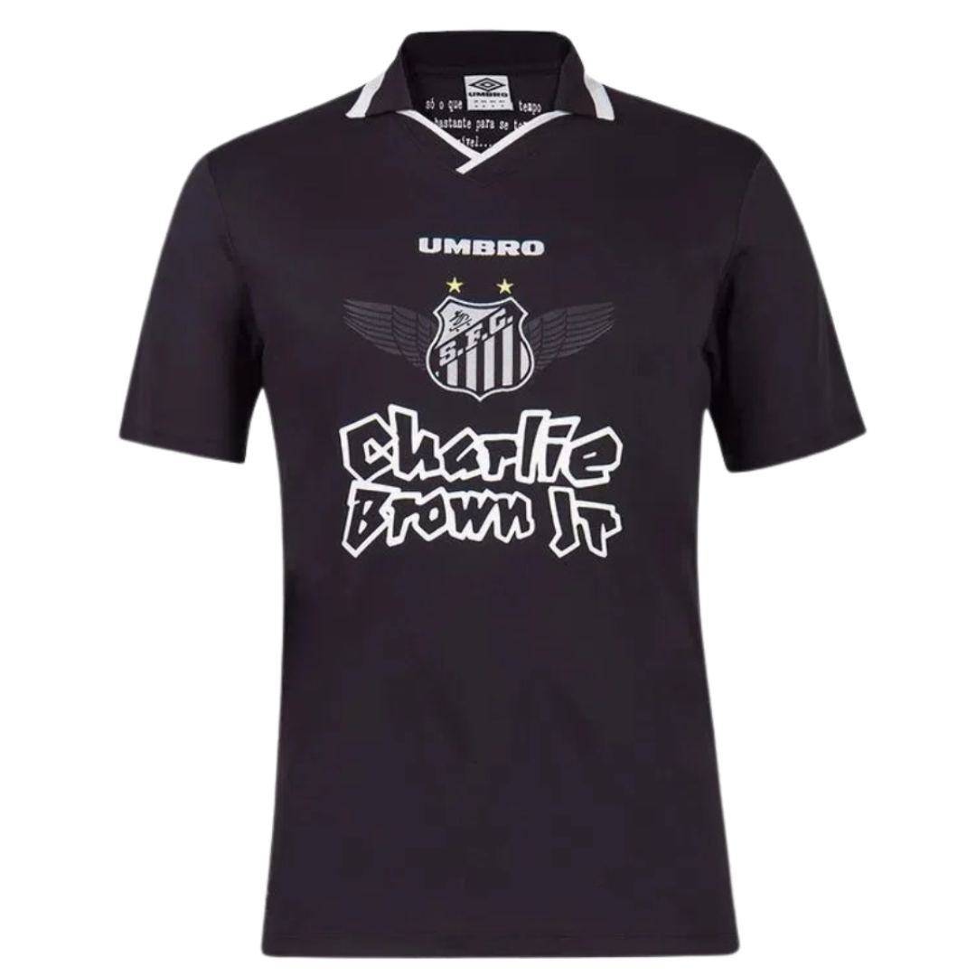 Camisa Santos Charlie Brown JR Preta