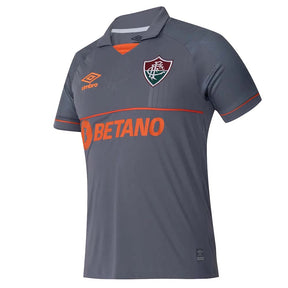 Camisa Fluminense Umbro 23/24 Goleiro Cinza/Laranja