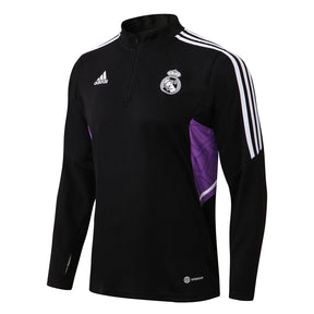 Conjunto Real Madrid Ziper Curto Preto