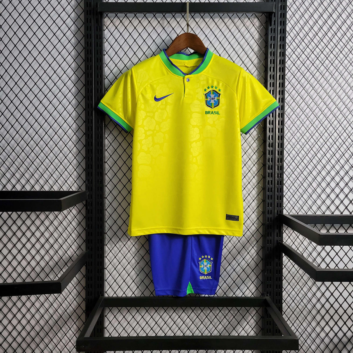 Conjunto Infantil Brasil 2022/23 - Home Torcedor PRO - ResPeita Sports 